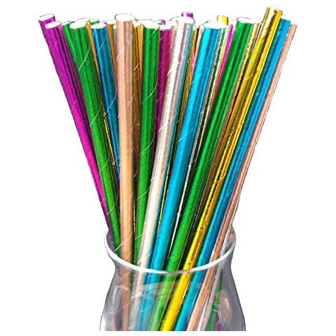 Papierstrohhalme, 120 Pack Cover