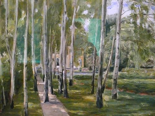 Impression sur toile Birkenweg de Max Liebermann affiche 60x90cm pour salon