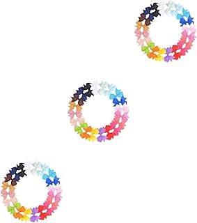 NOLITOY 60 Peças Grampos De Cabelo Para Bebês Meninas Laços De Cabelo Arco Bobbles Crianças Laços De Fita Grampos De Cabelo Laço De Cabelo Grampos De Cabelo Para Bebês Laços De Cabelo