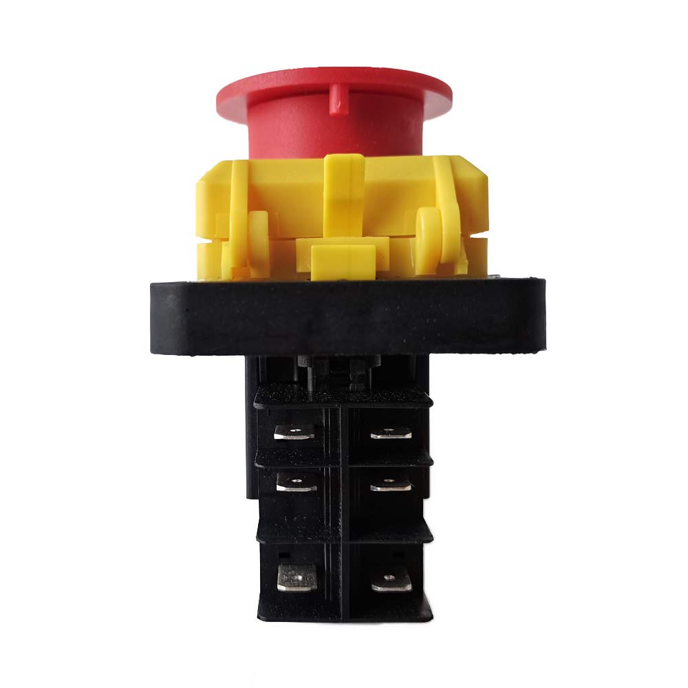 KJD12-14 Przełącznik elektromagnetyczny KEDU 6-pinowy wyłącznik awaryjny do elektronarzędzi stolarskich, wkrętarek stołowych, szlifierek, szlifierek, pił, 16A