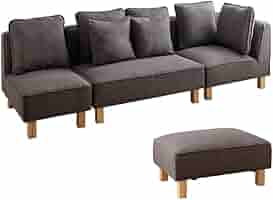 Amazon.co.jp: 家具350 Cindy シンディ カウチソファ ソファー