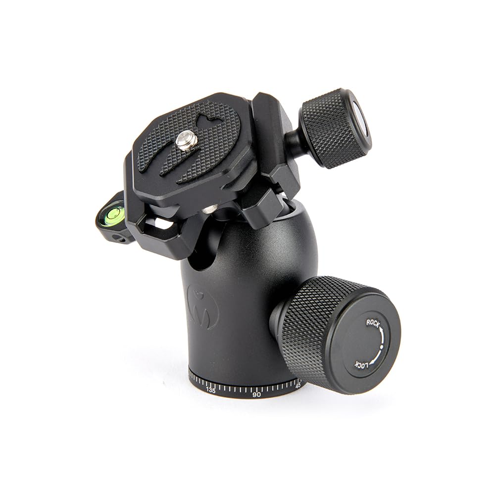 3 Legged Thing AirHed Pro Tripod Head With 360 Degree Panning Base, Arca-Swiss Compatible Ball Head Suitable For Heavier Cameras - Tripod And Monopod Compatible - Darkness (Matte Black) (AHPRODARK - View #13