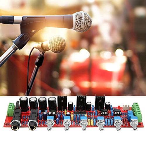 Versterkerbord, PT2399 NE5532 chip printplaat voor thuismicrofoon AC12V-15V, dubbele spanning, volledig tin-spuitproces - Afbeelding 7