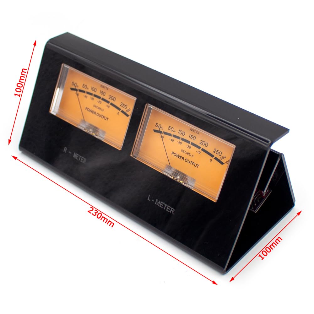 Toplionace Hochpräzises Audiopegelmessgerät mit DB Anzeige, UV-Messgerät, DB Panel-Anzeige, 2-Wege-Verstärker, Lautsprecher, Audio, Musik, Orangefarbenes Licht
