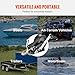 VEVOR Hand Winch, 3500 lbs Pulling Capacity, Boat Trailer Winch Heavy Duty Rope Crank with 33 ft Polyester Strap and Two-Way Ratchet, Manual Operated Hand Crank Winch for Trailer, Boat or ATV Towing