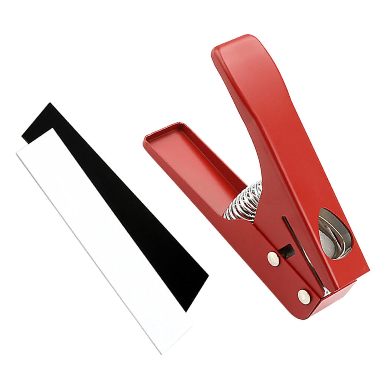 Punzone per Plettri per Chitarra in Metallo Rosso R26c | Taglierino per Materiali Diversi, Uso Forte e Duraturo, Strumento per Realizzare Plettri Personalizzati