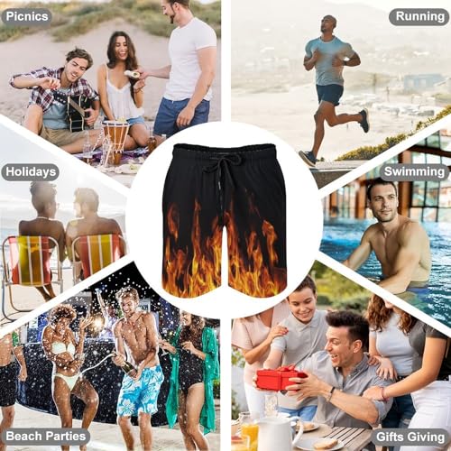 Funny Mens Swim Trunks Quick-Drying Breathable Beach Board Shorts with Mesh Lining Swimwear Bathing Suits 6