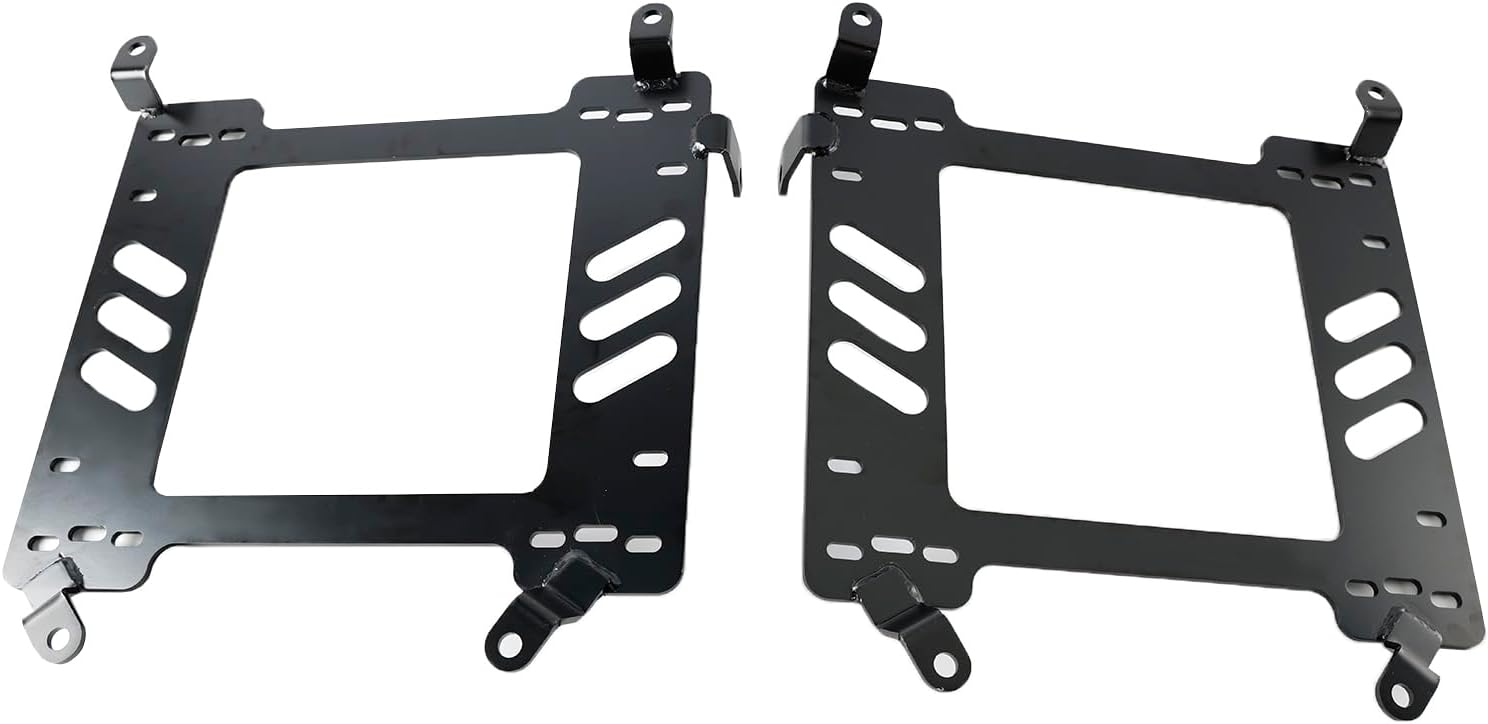 Areyourshop Pair Heavy Duty 5MM Racing Seat Bracket Adapter for Ford Mustang 2015 2016 2017 2018 2019 2020 2021 2022 Low Mount Racing Seat Bracket