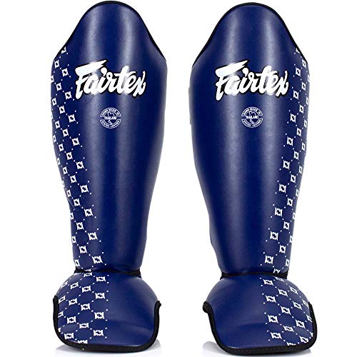 Protège-tibias Fairtex SP5 bleu pour sports de combat