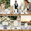 Urban Deco 16 PK Table Card Holder Place Card Holders Steel Card Holders for Photos, Food Signs, Memo Notes, Weddings, Restaurants, Birthday (Black) - 6
