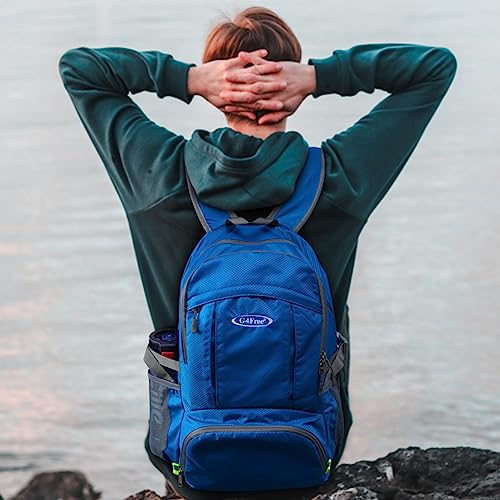 Image of G4Free 40L Lightweight Packable Hiking Backpack, Waterproof Travel Daypack | Water-Resistant Polyamide, Size: 18.9*12.9*9.4inch(L*W*H), 100% Waterproof Wet Pocket, Travel, Climbing, swimming