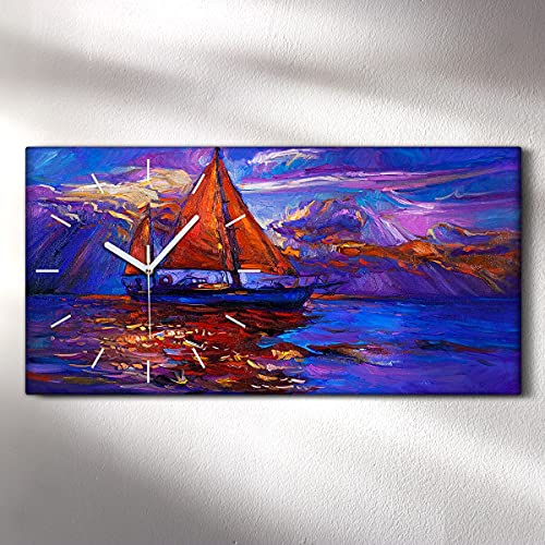 Image art moderne de qualité supérieure pour cette horloge sur toile design