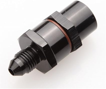 US SHIP -4AN Male To AN4 Female High Flow Turbo Oil Feed Line Filter 80 Micron Black
