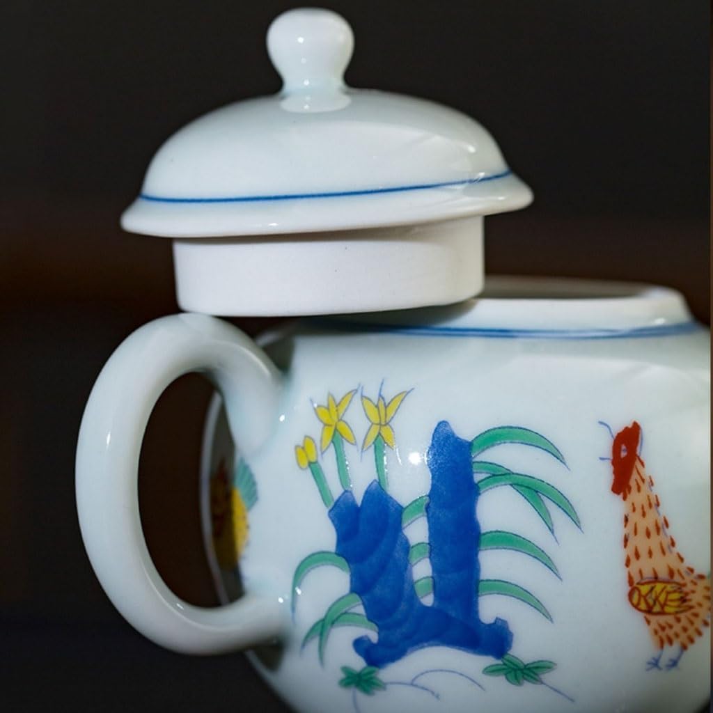 Ceramic Teapot Chicken Cup Single Pot Ceramic Hand-painted Kung Fu Tea Cup Teapot With Filter Tea Pot Ceramic