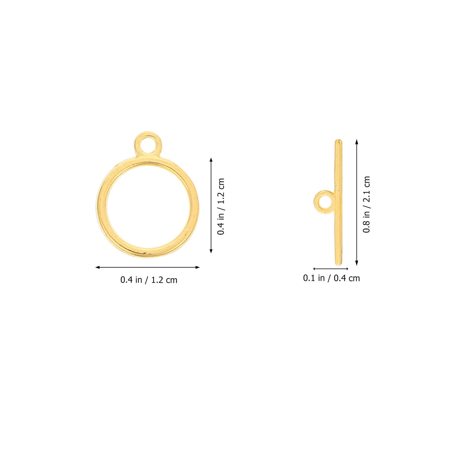 SHINEOFI 360 Set Chiudibijoux in per Braccialetti e Collane Chiusure Aperte Facili da Installare per Creazioni Te Accessori Leggeri con Superficie Liscia per Gioielli Personalizzati