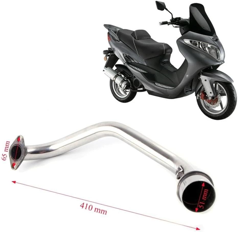 オートバイの排気システムスリップオンヘッダーフロントリンクチューブパイプ に適合する GY6 125cc 150cc オートバイの排 排気エスケープ オートバイのヒント に適合する GY6-125 Gy6 150 用フロントチューブヘッダーリンクパイプ オートバイの排 エスケープ デカット ... 排気端サイレンサー に適合する GY6 125 GY6 150 125cc 150CCオートバイ排気マフラーパイプ排気リンクチューブ