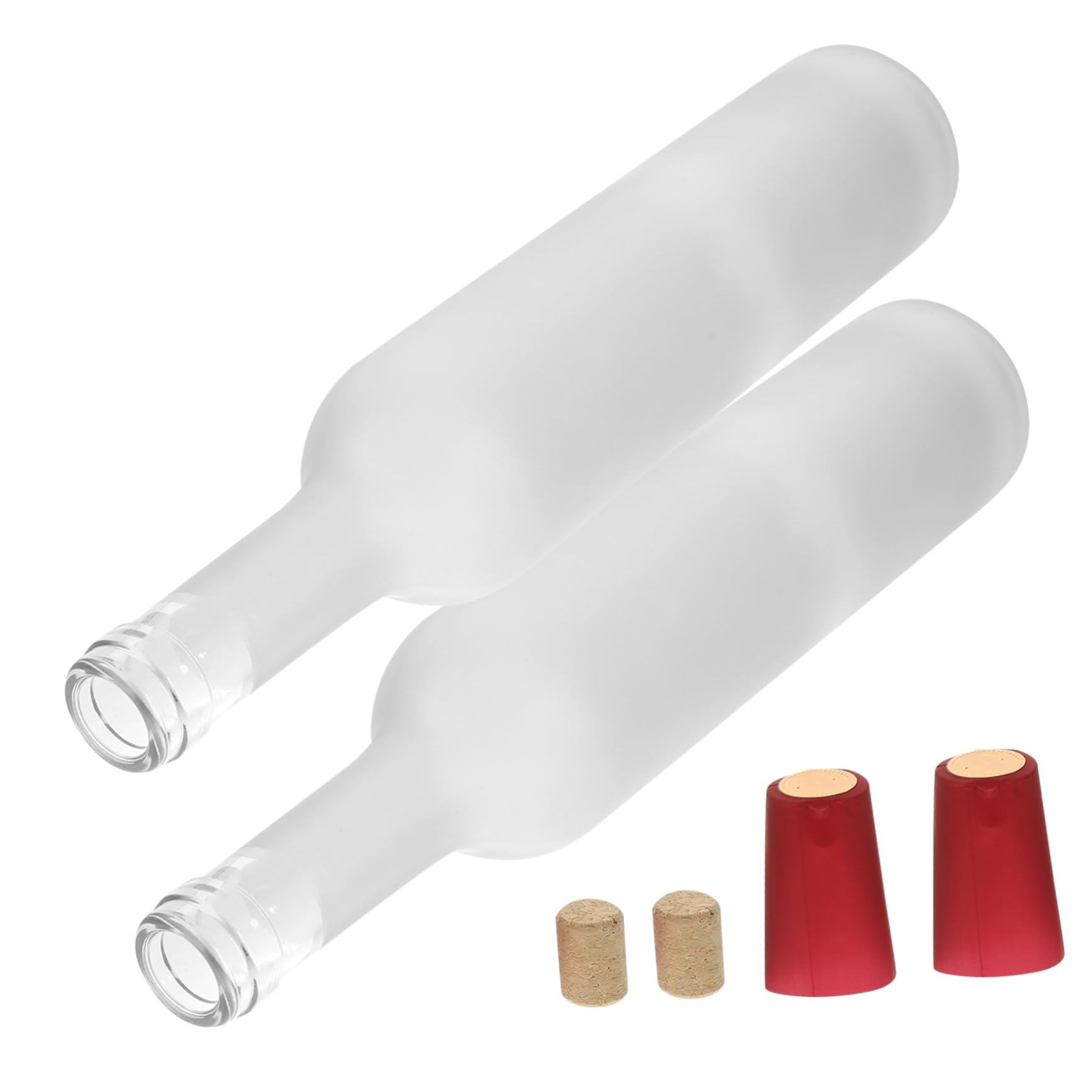 Bouteilles de vin en verre 500 ml et bouteilles en plastique vides pour stockage alcool et bar