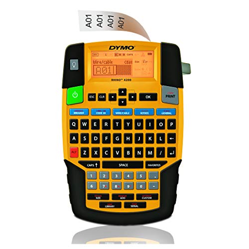 DYMO Industrial Label Maker | Rhino 4200 Label Maker Time-saving Hot Keys Prints Fast Durable For Job Sites and Heavy-Duty Labeling Jobs by DYMO - Used condition - US$199.99