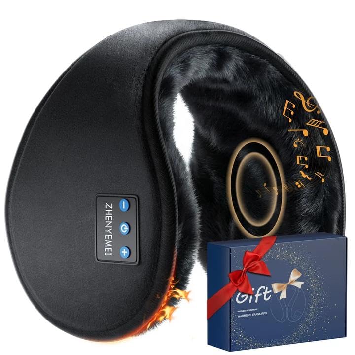 zhenyemei Bluetooth Women Winter Earmuffs Girl Ski Adjustable Ear Covers-picture-12