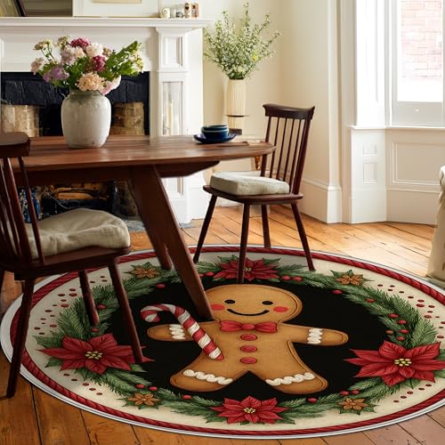 Tapis pain d'épices de Noël résistant à la décoloration pour chambre - 4