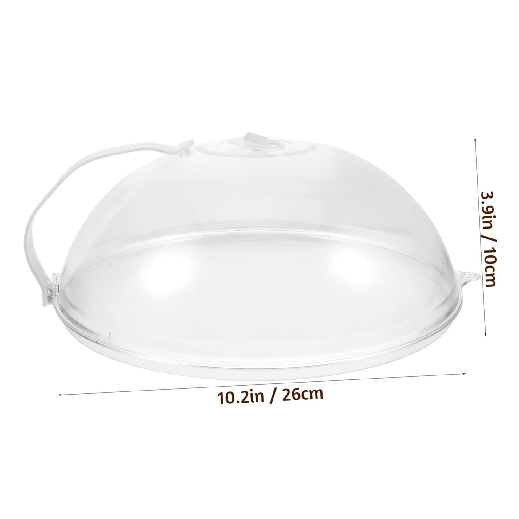 Cubierta Salpicaduras para Microondas Reutilizable de PC Tapa Protectora Ligera con Asa Pequeña para Platos Resistente al Aceite y Polvo para Cocinar Uniformemente