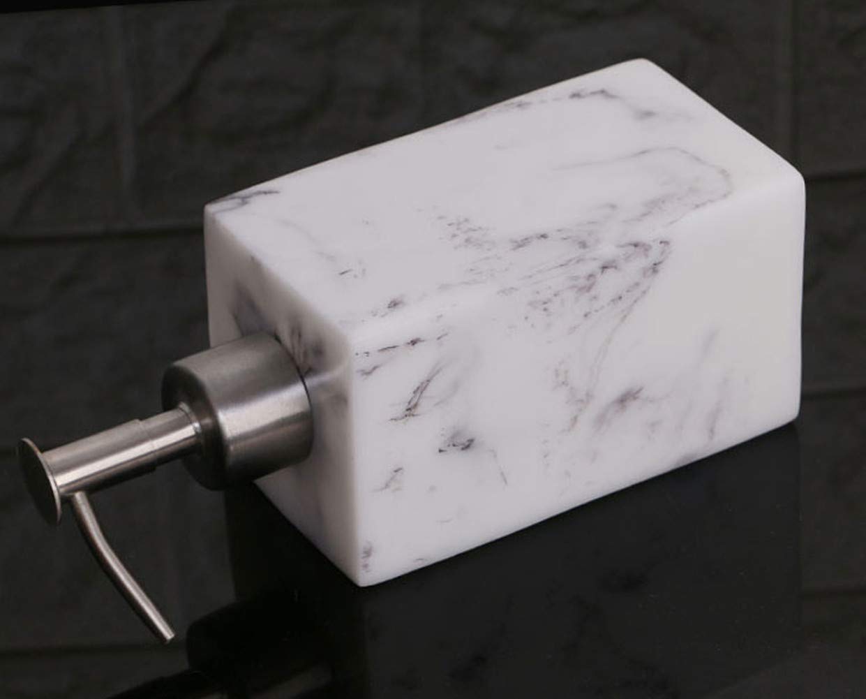 SELLONWANELO White Hand Soap Dispenser Holder with Pump Countertop Lotion Bottle Bathroom Kitchen Accessories