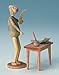 Produktbild Wilhelm-Busch-Figur Bürokrat 8 cm NEU Holzfigur Erzgebirge