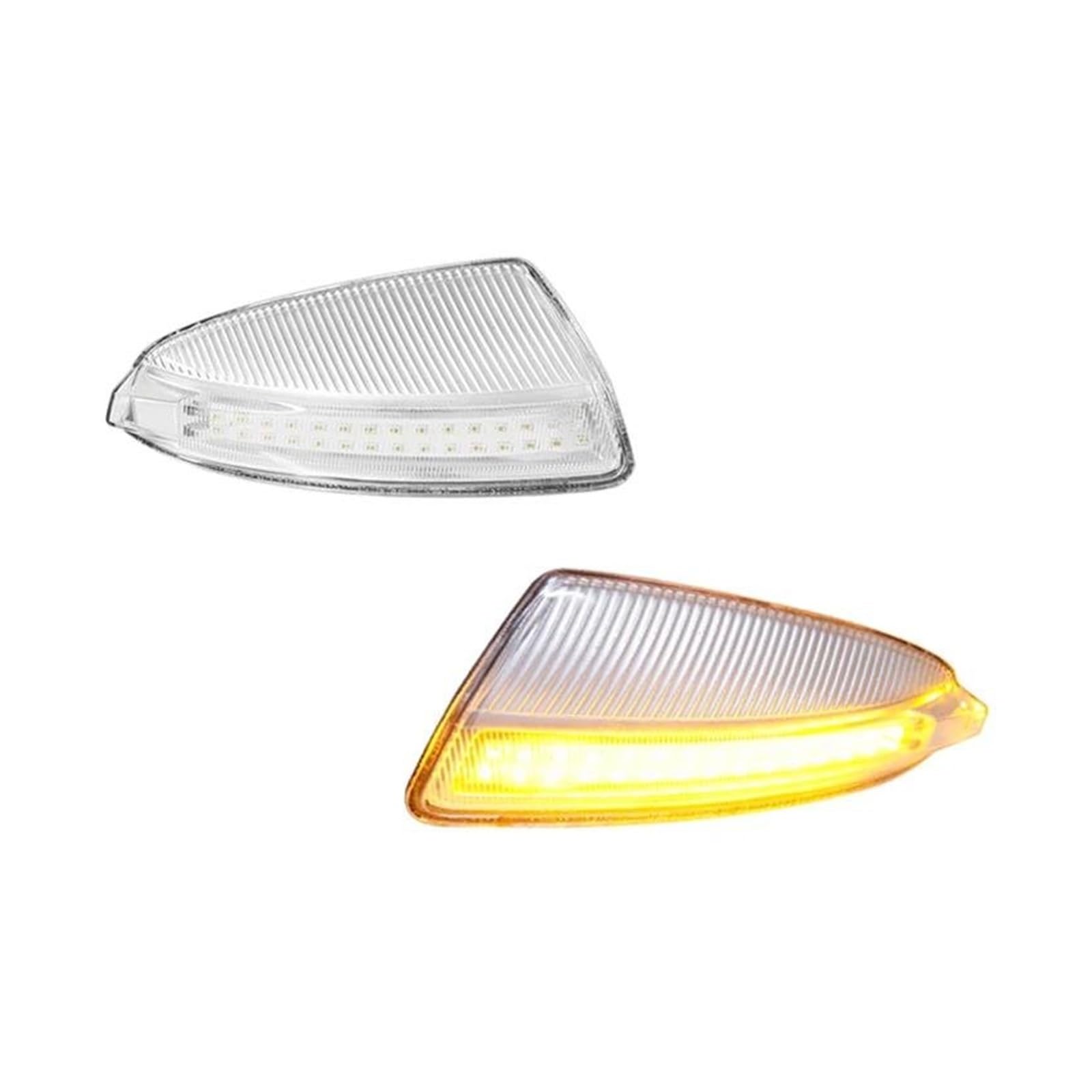 Intermitente Retrovisor Para Mercedes Para Benz Para Viano Para Vito W639 ML W164 07-14 LED Luz Señal Giro Dinámica Indicador Espejo Lateral Intermitente(Clear Lens)