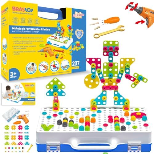 Blocos de Montar STEM Construção Ferramentas Criativas Brinquedos...