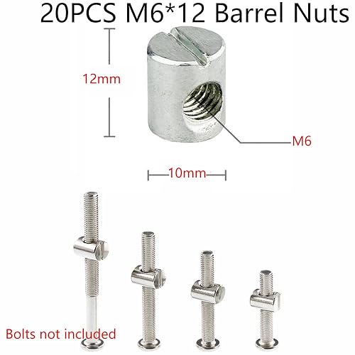 Miniatura 2 de Tornillos M6 x 1378in 10 tornillos hexagonales de cabeza plana para cuna sillas y muebles etc acero inoxidable 304 con llave Allen repuesto de