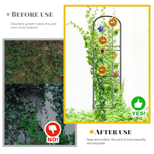 2-Pack-Garden-Trellis-for-Climbing-Plants-Outdoor-Metal-Plant-Trellis-Vine-Frame-Support-for-Potted-Decoration-Plant-Wall-Brackets-Lattice-for-Indoor-Flowers-Vegetable-Fruits-Rose 2 Pack Garden Trellis for Climbing Plants Outdoor Metal Plant Trellis Vine Frame Support for Potted Decoration Plant Wall Brackets Lattice for Indoor Flowers Vegetable Fruits Rose