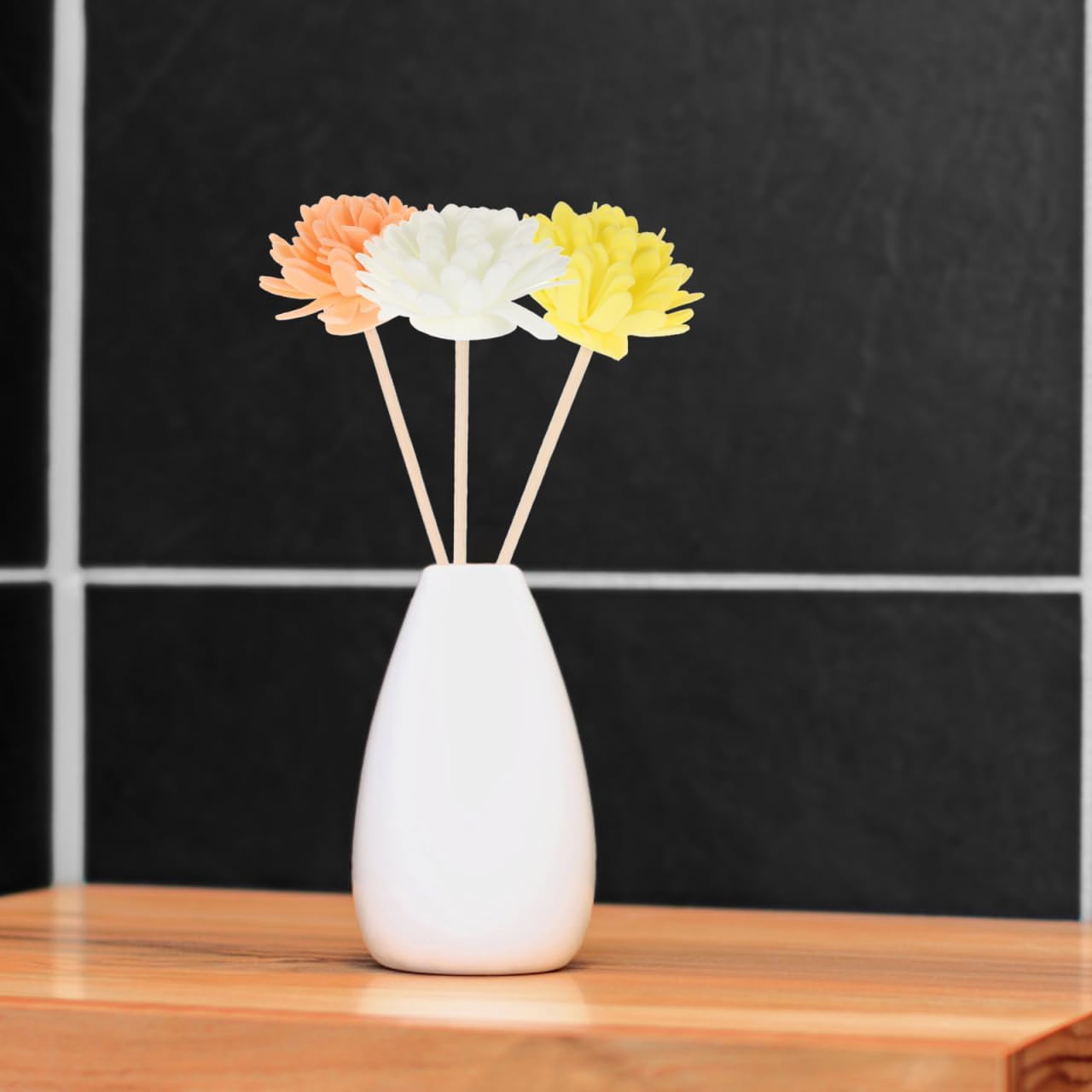 Baluue 12pcs Flower Reed Diffuser Sticks, Artificial Rattan Replacement Refills for Essential Oil Aroma, Decorative Home Fragrance Accessories for Bathroom Office Bedroom - Image 2