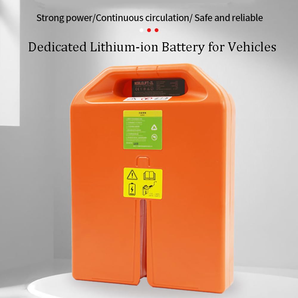 Batterie LiFePO4 per transpallet Elettrico da 24 V 20 Ah e 36 Ah, Batteria per Carrello elevatore con Maniglia da 48 V 20 Ah per carico e Scarico
