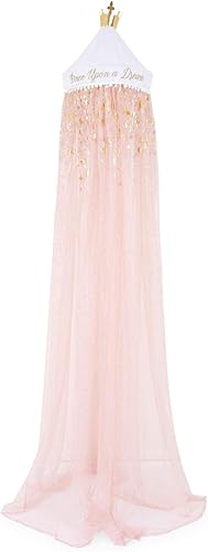 Disney Cortinas de toldo de cama para niños de princesa para techo, cubierta de mosquitera colgante para rincón de lectura, tienda de campaña para