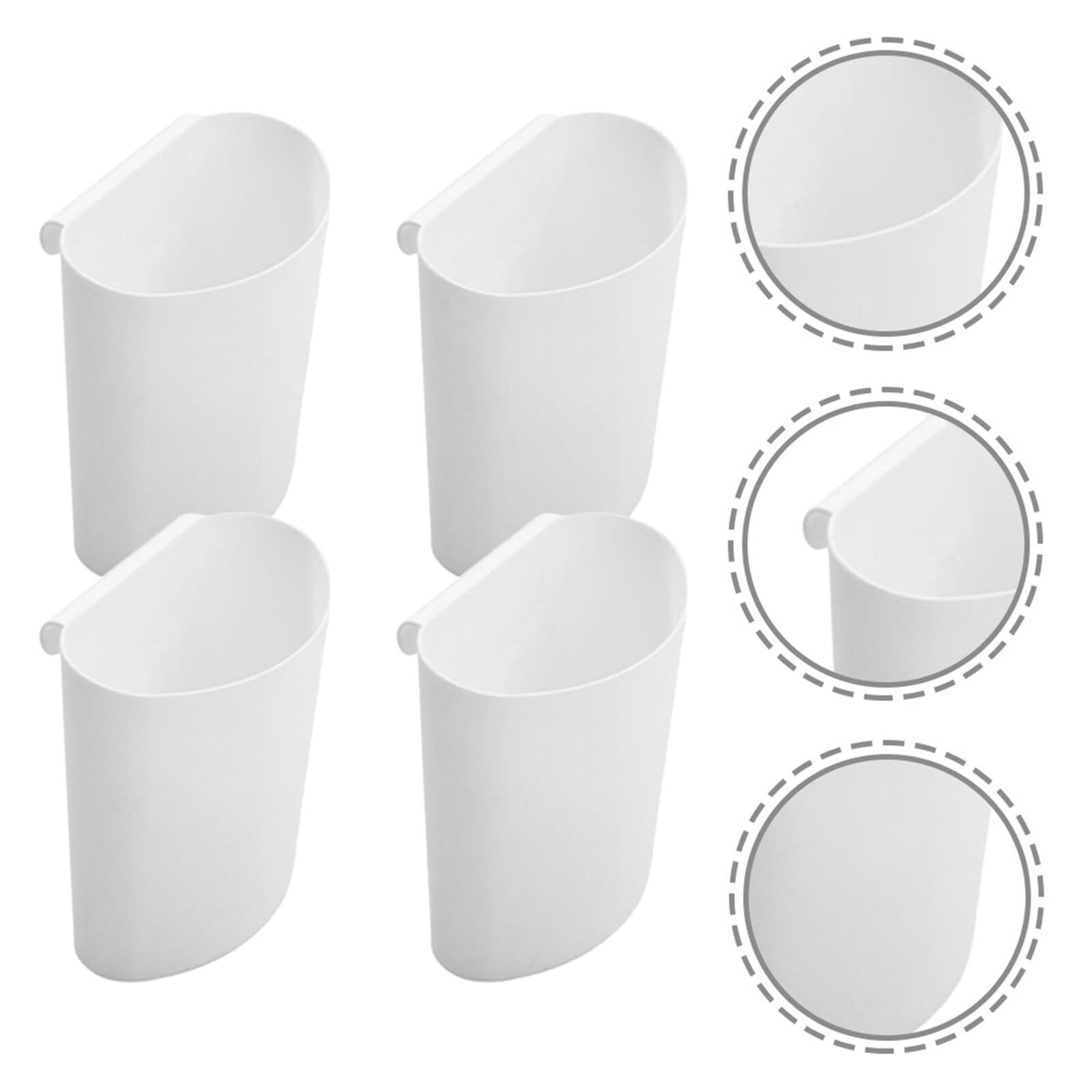 COLLBATH Cesta Colgante para Carrito 4 Piezas Pequeña Pp Resistente Fácil Instalación Organizador Colgante para Hogar y Cuidado Personal Accesorios para Carritos Ruedas