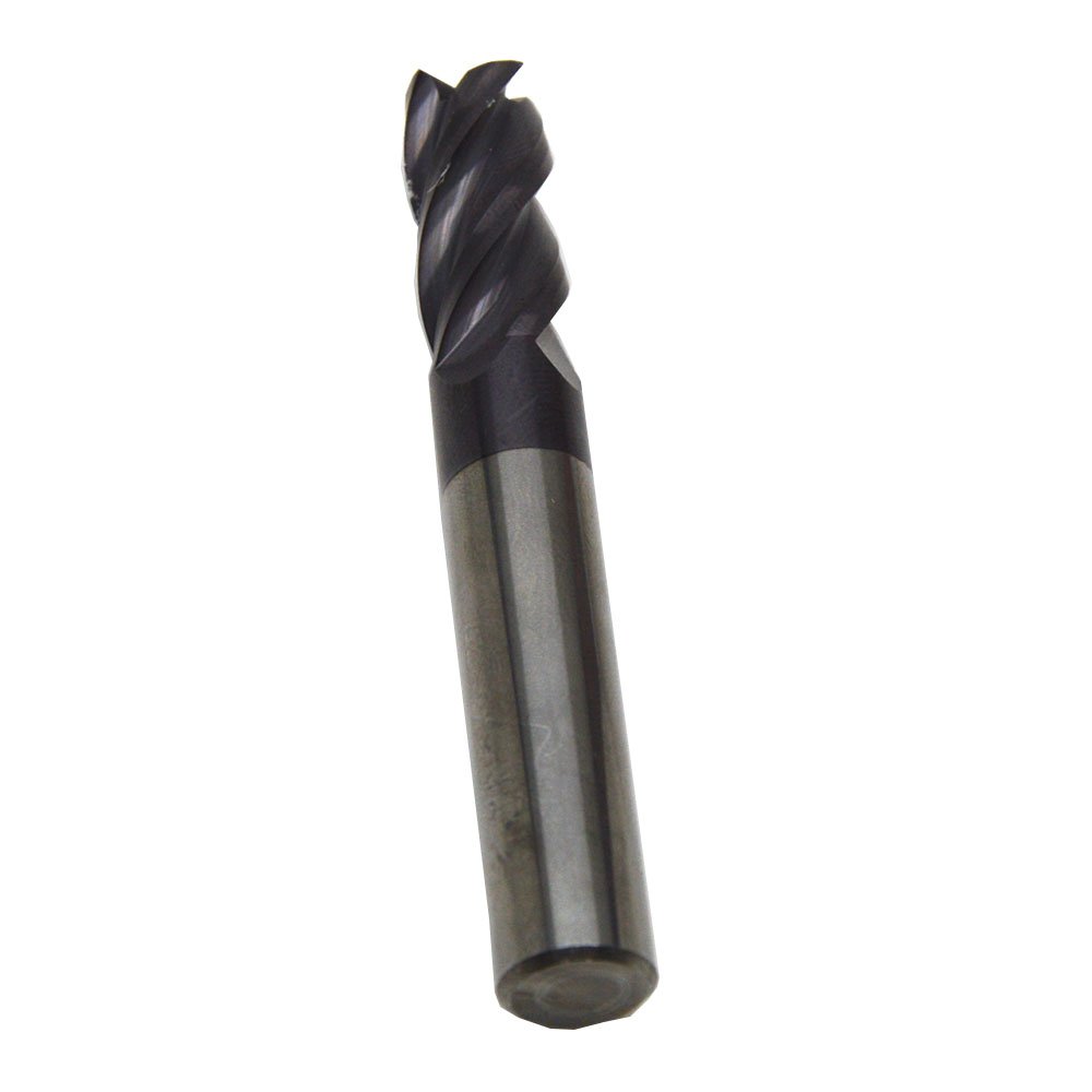 Wokesi 10mmDia,10mmShank,75mmOAL,HRC55,4Flutes,TiAlN Coated Solid Carbide Flat End Mills Square Endmills CNC Router Bits Cutter Cutting Tools for Slotting Milling Profiling (10mmDia×10mmShank×75mmOAL)