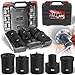 Spindle Nut Socket Tool Kit, 5Pcs Axle Hub Lock Nut Socket Set 1/2” Drive for Ford Dana 44/50/60, F250, F350, Chevy, GM, w/Storage Case, 648636 Lug Out Spindle Sockets Remover Installer Set