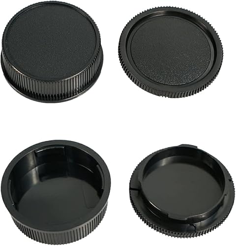 Miniatura 2 de Tapa del cuerpo de la cámara y cubierta de lente trasera compatibles con Leica M LM, Zeiss ZM, cubierta de lente Voigtlander VM Mount (2 unidades)