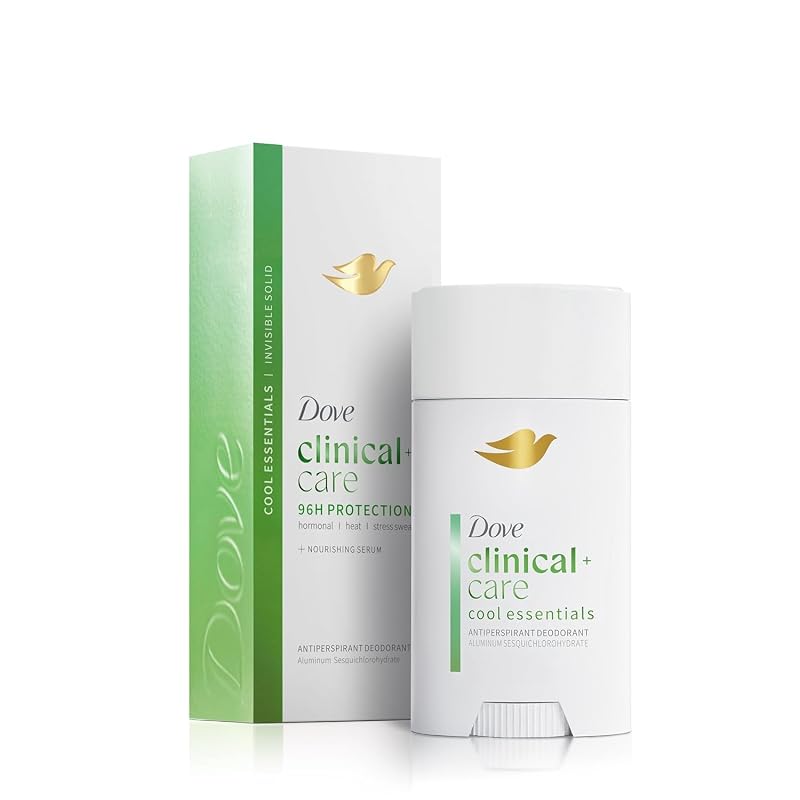 Dove Clinical + Care Cool Essentials Desodorante antitranspirante em bastão, 74 g
