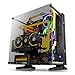 Thermaltake Core P3 ATX Tempered Glass Gaming Computer Case Chassis, Open Frame Panoramic Viewing, Glass Wall-Mount, Riser Cable Included, Black Edition, CA-1G4-00M1WN-06