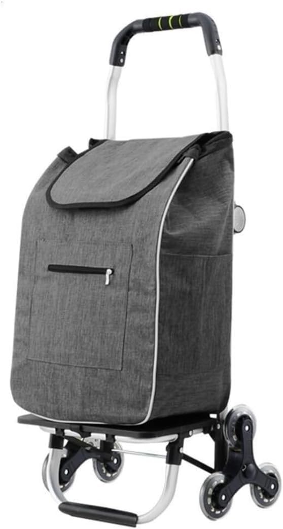 Carrello per la Spesa Carrello per la Spesa Carrello Pieghevole per la Spesa con Carrello per la Spesa a 6 Ruote arrampicarsi su Scale per la casa Carrello del supermercato Portatile carrell