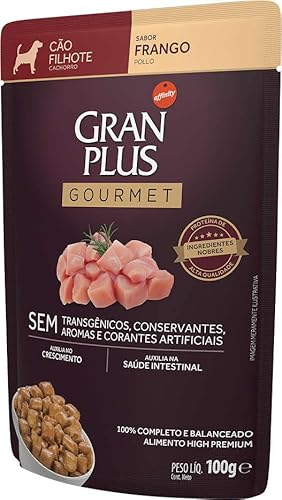 Granplus Ração Úmida Granplus Gourmet Cães Filhotes Frango 100G - Pack Com 18 Unidades