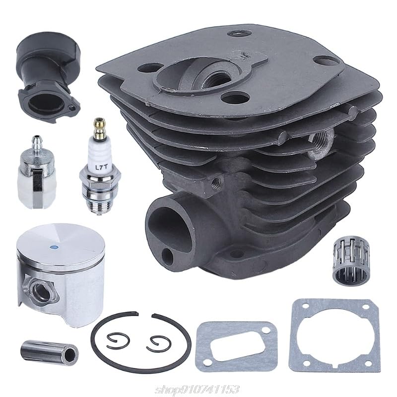 Accesorios de herramientas 4 4mm Juego de piezas de recambio de juntas de pistón de cilindros de motosierra plateada for Husqvarnas 350 351 353 34 6XP D03 20 Dropshipping