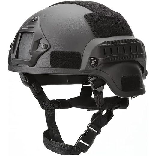 MICH Airsoft Helmet with Side Rails and NVG Mounts for Outdoor Activities Such As Airsoft, Paintball, CS Games, Etc.