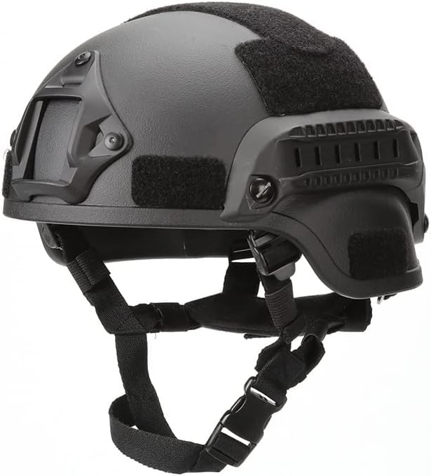 MICH Airsoft Helmet with Side Rails and NVG Mounts for Outdoor Activities Such As Airsoft, Paintball, CS Games, Etc.