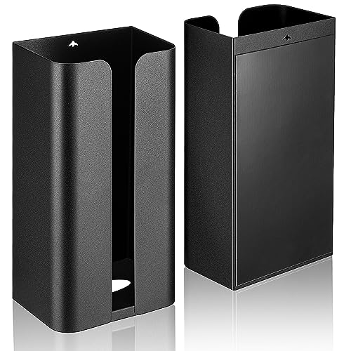 2 Pcs Magnetic Suction Plastic Bag Holder, Wall Mount Grocery Bag Organizer
