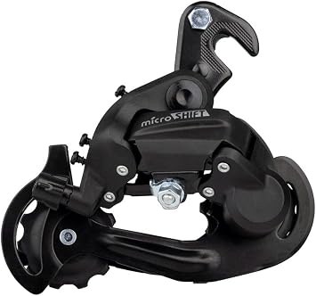 microSHIFT M21 Rear Derailleur - 6 7 Speed Short Cage Dropout Claw Hanger Black | rear-bike-derailleurs