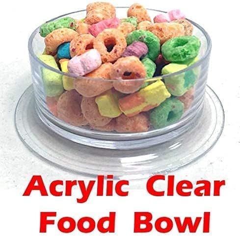 Miniatura 8 de Gran Deluxe de 2 pisos acrílico transparente hámster ratón, palacio, reptiles, hábitat, extensible y personalizable, rueda de ejercicio, botella de