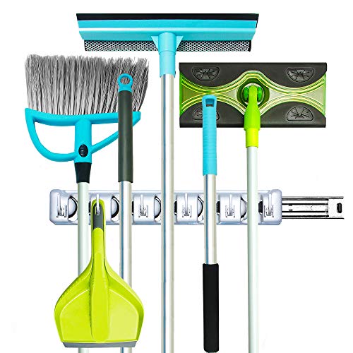 Guay Clean Broom and Mop Holder - Garden Tool Organizer - Home Storage