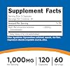 Suplemento NAD+ Nutricost 1,000mg por porción, 120 cápsulas, 60 porciones 4